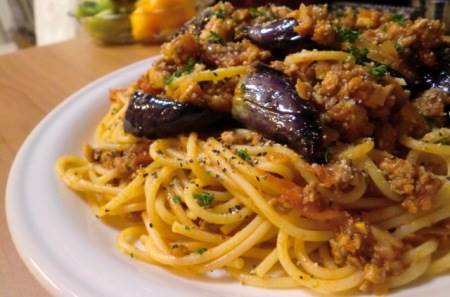 Spaghetti Melanzane e Noci
