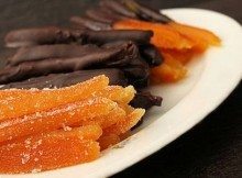 Scorze di Arancia Candite e passate nel cioccolato